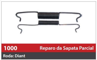 Reparo de Sapata 1 Roda Dianteira Dir./Esq.