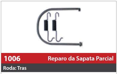 Reparo de Sapata 1 Roda Traseira