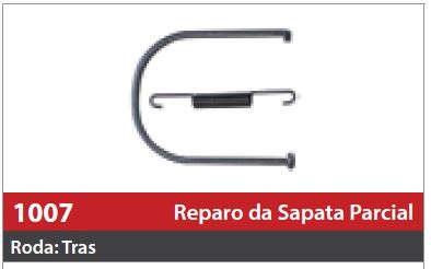 Reparo de Sapata 1 Roda Traseira