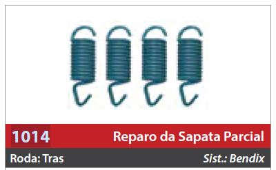 Reparo de Sapata 1 Roda Traseira