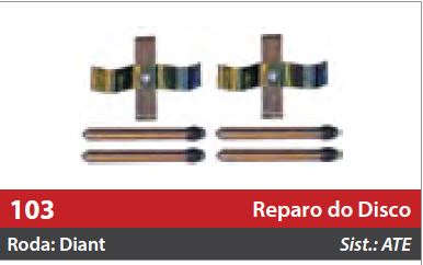 Reparo do Freio à Disco 2 Rodas Dianteiras