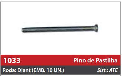Pino da Pastilha da Pinça Dianteira