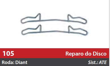 Reparo do Freio à Disco 2 Rodas Dianteiras