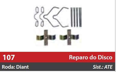 Reparo do Freio à Disco 2 Rodas Dianteiras