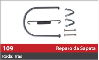 Reparo de Sapata 1 Roda Traseira Direita/Esqueda