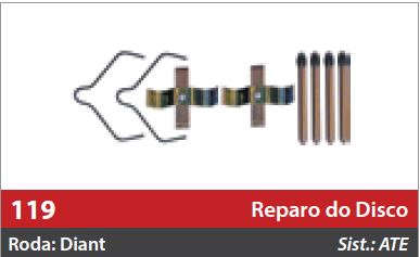 Reparo do Freio à Disco 2 Rodas Dianteiras