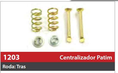 Centralizador de Patim 1 Roda Traseira