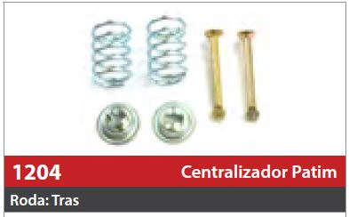 Centralizador de Patim 1 Roda Traseira