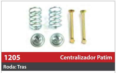 Centralizador de Patim 1 Roda Traseira