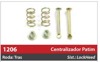 Centralizador de Patim 1 Roda Traseira