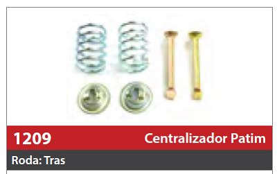Centralizador de Patim 1 Roda Traseira