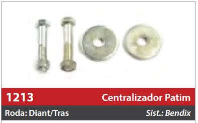 Centralizador de Patim 1 Sapata Dianteira/Traseira