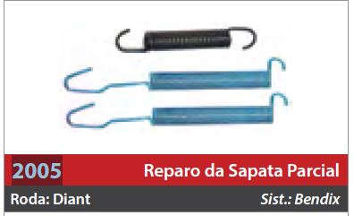 Reparo de Sapata 1 Roda Dianteira
