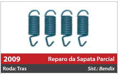 Reparo de Sapata 1 Roda Traseira
