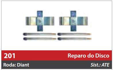 Reparo do Freio à Disco 2 Rodas Dianteiras