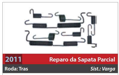 Reparo de Sapata 2 Rodas Traseiras