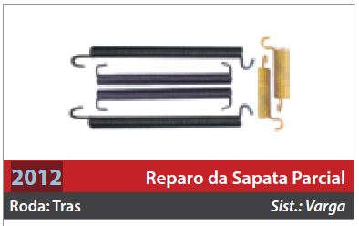 Reparo de Sapata 2 Rodas Traseiras