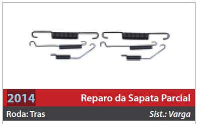 Reparo de Sapata 2 Rodas Traseiras
