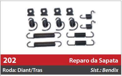Reparo de Sapata 2 Rodas Traseira