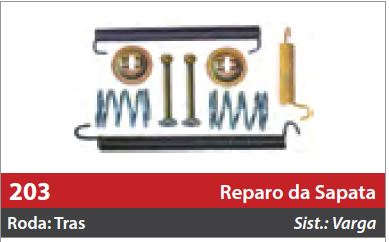 Reparo de Sapata 1 Roda Traseira Direita/Esqueda