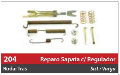 Reparo de Sapata com Regulador 1 Roda Traseira Direita