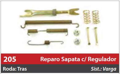 Reparo de Sapata com Regulador 1 Roda Traseira Esquerda