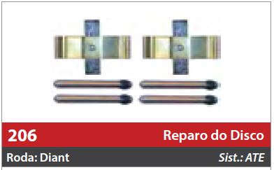 Reparo do Freio à Disco 2 Rodas Dianteiras