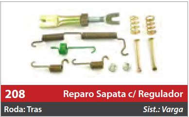 Reparo de Sapata com Regulador 1 Roda Traseira Direita