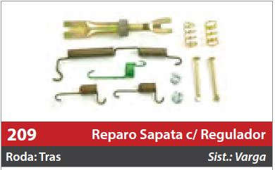 Reparo de Sapata com Regulador 1 Roda Traseira Esquerda