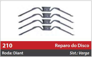 Reparo do Freio à Disco 2 Rodas Dianteiras
