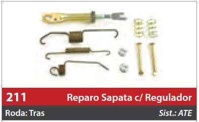 Reparo de Sapata com Regulador 1 Roda Traseira Direita
