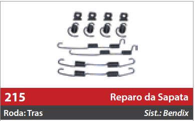 Reparo de Sapata 2 Rodas Traseiras