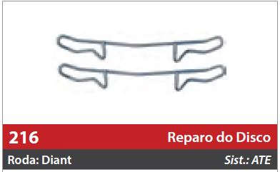 Reparo do Freio à Disco 2 Rodas Dianteiras