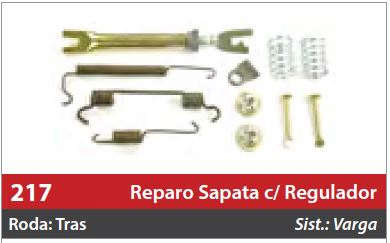 Reparo de Sapata com Regulador 1 Roda Traseira Direita