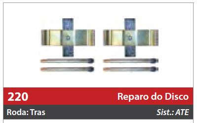Reparo do Freio à Disco 2 Rodas Traseiras