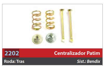 Centralizador de Patim 1 Roda Traseira