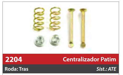 Centralizador de Patim 1 Roda Traseira