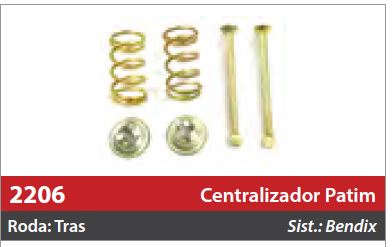 Centralizador de Patim 1 Roda Traseira
