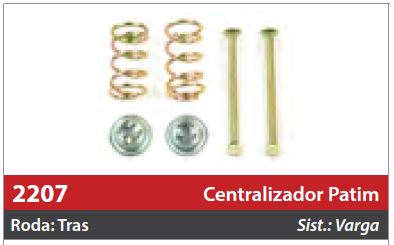 Centralizador de Patim 1 Roda Dianteira