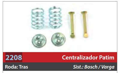 Centralizador de Patim 1 Roda Traseira