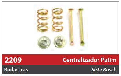 Centralizador de Patim 1 Roda Traseira