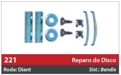 Reparo do Freio à Disco 2 Rodas Dianteiras