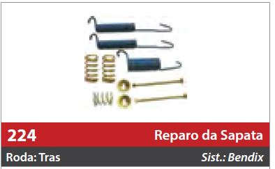 Reparo de Sapata 1 Roda Traseira Direita/Esquerda