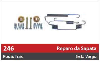Reparo de Sapata 1 Roda Traseira Direita/Esquerda