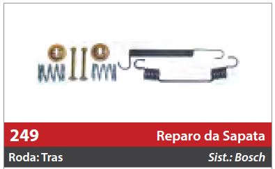 Reparo de Sapata 1 Roda Traseira Direita/Esquerda