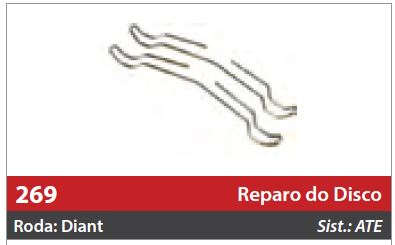 Reparo do Freio à Disco 2 Rodas Dianteiras