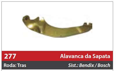 Alavanca da Sapata 1 Roda Traseira Direita
