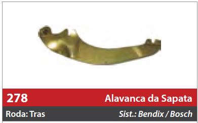 Alavanca da Sapata 1 Roda Traseira Esquerda