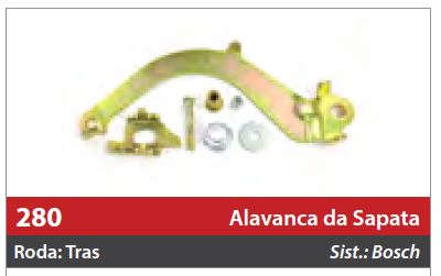 Alavanca da Sapata 1 Roda Traseira Esquerda