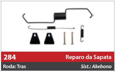 Reparo de Sapata 1 Roda Traseira Direita